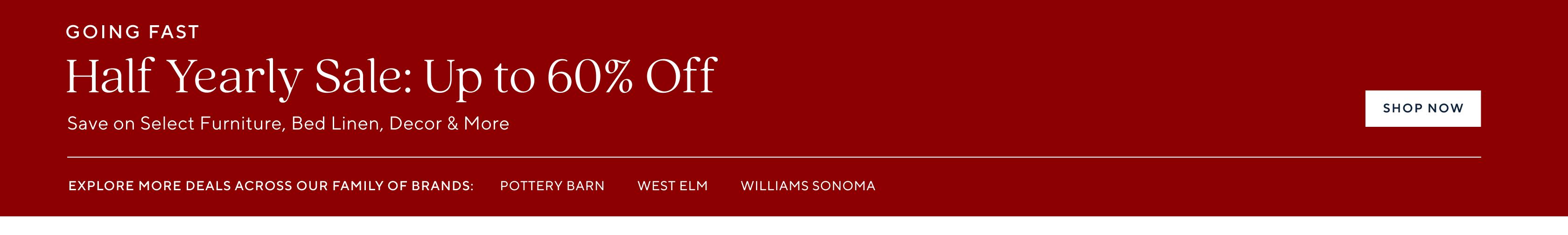 Half Yearly Sale: Up to 60% Off